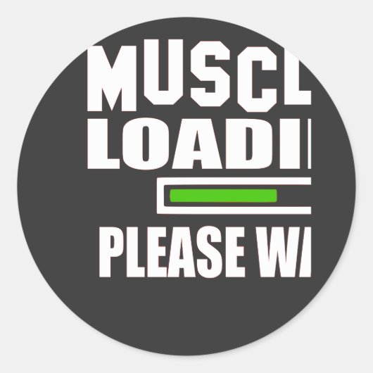 マッスルのロードが楽しいお待ち ラウンドシール (正面)