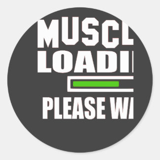 マッスルのロードが楽しいお待ち ラウンドシール