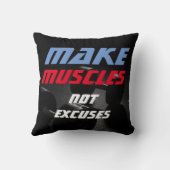 マッスルの作成ボディビルフィットネス やる気を起こさせる クッション (裏面)
