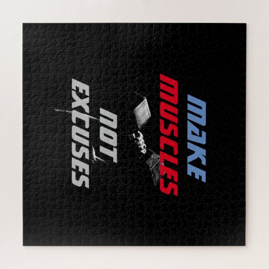 マッスルの作成ボディビルフィットネス やる気を起こさせる ジグソーパズル (横)