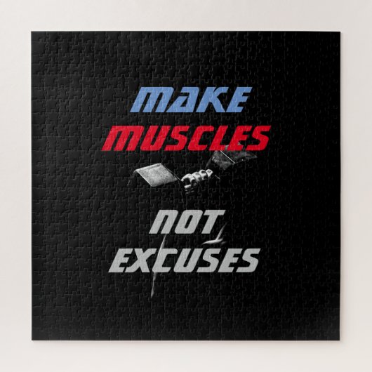 マッスルの作成ボディビルフィットネス やる気を起こさせる ジグソーパズル (縦)