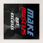 マッスルの作成ボディビルフィットネス やる気を起こさせる ジグソーパズル (横)