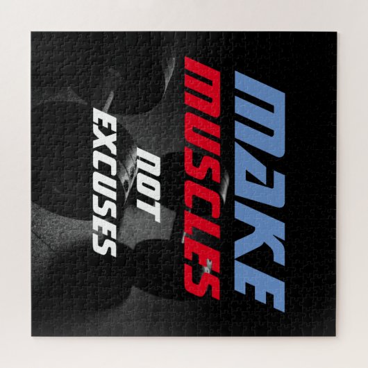 マッスルの作成ボディビルフィットネス やる気を起こさせる ジグソーパズル (横)