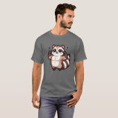 マッスルアニマルシリーズ アライグマ Tシャツ (正面フル)