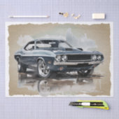 マッスルカーの切り離し 薄葉紙 (クラフト)