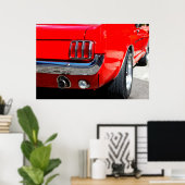 マッスルカーの背面 ポスター (ホームオフィス)