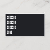 マッスルカー付きのダークグレー色の名刺 名刺 (裏面)