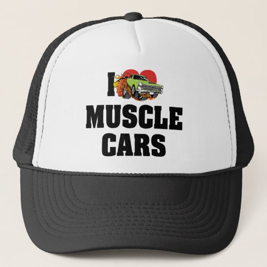 マッスルカー愛好家 - 愛のハートマッスルカー キャップ (正面)