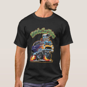 マッスルカー漫画車のマンガ漫画ブックCov Tシャツ