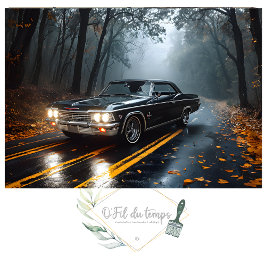 マッスルカー黙示録後の都市景観のデカップージ 薄葉紙