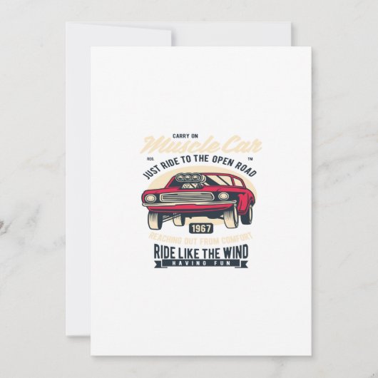 マッスルカー 招待状 (正面)