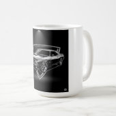 マッスルカー:獣を解放する コーヒーマグカップ (正面右)