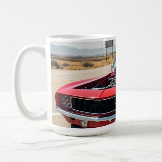 マッスルカー:精度とパフォーマンス コーヒーマグカップ (左)