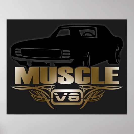 マッスルカーV8 ポスター (正面)