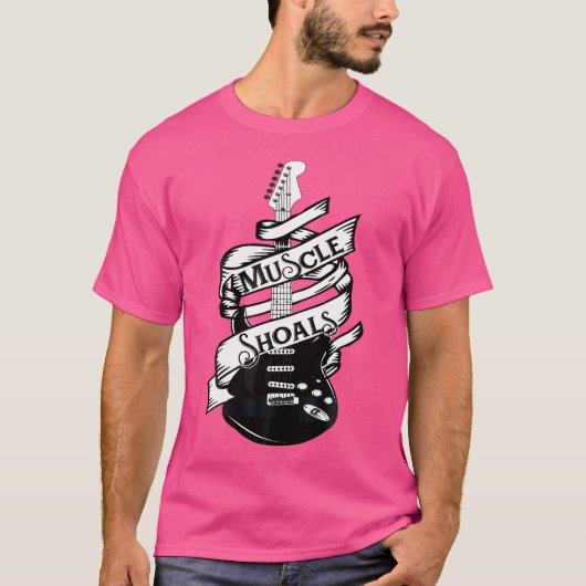 マッスルショールアラバマ音楽レコーディングスタジオGuita Tシャツ (正面)