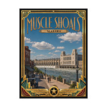 マッスルショールズ・アラバマ州　ヴィンテージ アールデコ ゴールデンエイジ