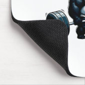 マッスルジムパンダボディビルダー重量挙げモチベーション マウスパッド (コーナー)