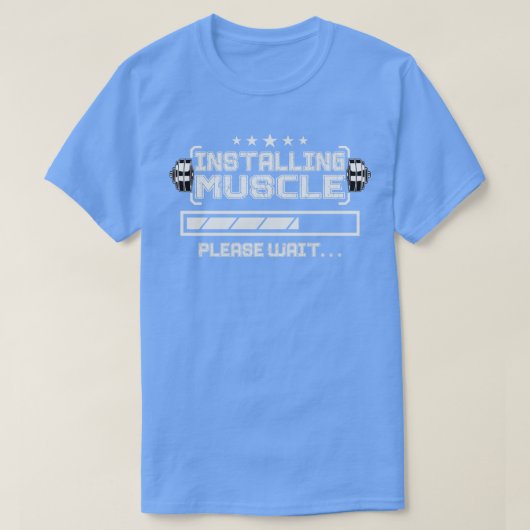 マッスルパロディのインストール Tシャツ (デザイン正面)