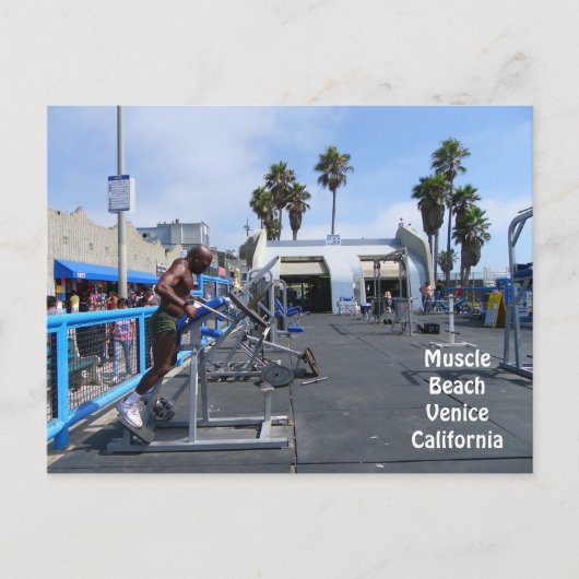 マッスルビーチ ヴェニス ポストカード！ ポストカード (正面)
