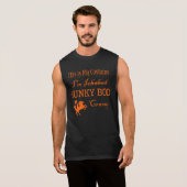 マッスルマンのための面白いハロウィーンの衣装 Tシャツ (正面フル)