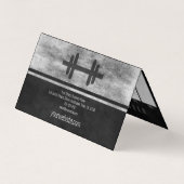 マッスルマンパーソナルトレーナー毎日トレーニングスケジュール 名刺 (裏面)