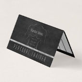 マッスルマンパーソナルトレーナー毎日トレーニングスケジュール 名刺 (正面)