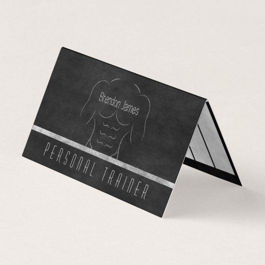 マッスルマンパーソナルトレーナー毎日トレーニングスケジュール 名刺 (正面)