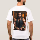 マッスルメーカー – ボディビルダーに最適なTシャツ" " Tシャツ (裏面)