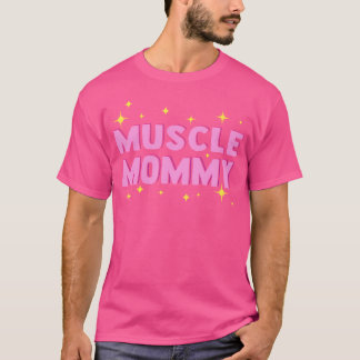マッスルモミーフィットネスジムトレーニングボディビル Tシャツ