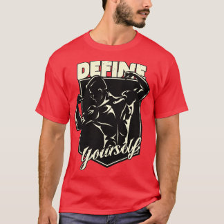 マッスル定義ボディビルスローガン Tシャツ