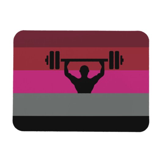 マッスル プライド フラッグ マグネット (横)