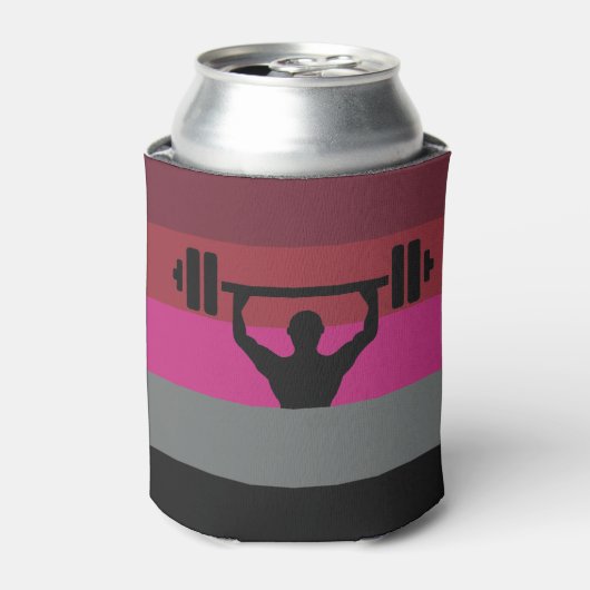 マッスル プライド フラッグ 缶クーラー (缶正面)