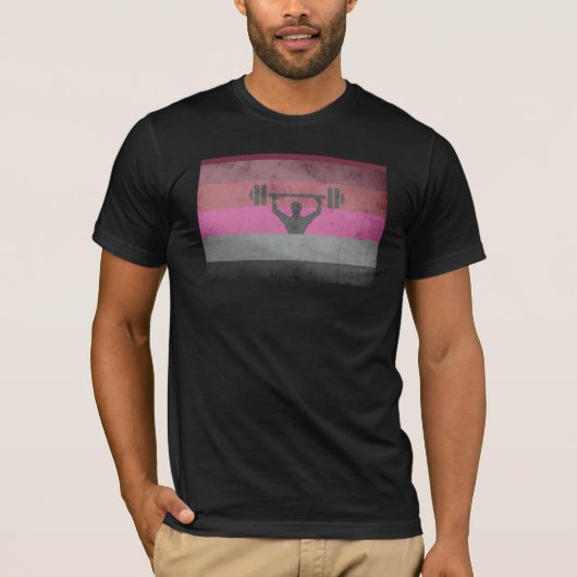 マッスル プライド フラッグ Tシャツ (正面)