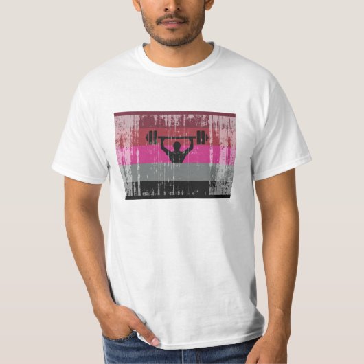マッスル プライド フラッグ Tシャツ (正面)