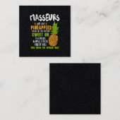 マッセウルスはパイナップルのようです スクエア名刺 (正面/裏面)