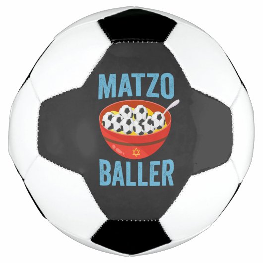 マッゾバラーサッおもしろいカーハヌッカホリデーギフト サッカーボール (正面)