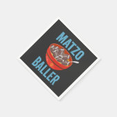 マッゾバラーフットボールおもしろいハヌッカラグビーギフト スタンダードカクテルナプキン (角)