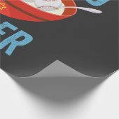 マッゾバレエおもしろいベースボールハヌッカホリデーギフト ラッピングペーパー (角)