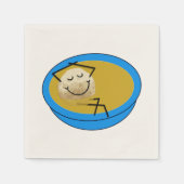 マッゾボールスープのナプキン スタンダードカクテルナプキン (正面)