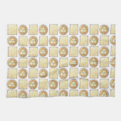 マッゾボールスープマッツァフラットブレッドパスソーバー料理 キッチンタオル (横)