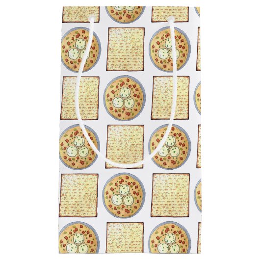 マッゾボールスープマッツァフラットブレッドパスソーバー料理 スモールペーパーバッグ (正面)