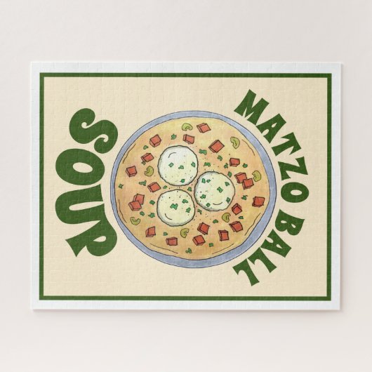 マッゾマッツァボールスープユダヤ料理パスソーバー ジグソーパズル (横)
