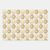 マッゾマッツァボールスープユダヤ料理パスソーバー ラッピングペーパーシート (正面2)