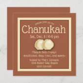 マッゾーボールハヌカーパーティー 招待状 (正面/裏面)