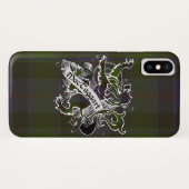 マッタガルトタータンチェックライオン Case-Mate iPhoneケース (裏面(横))