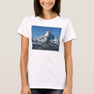 マッターホルンのスイスのアルプスの女性の基本的なTシャツ Tシャツ