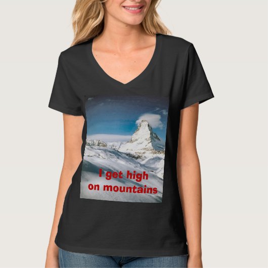 マッターホルンの上昇 Tシャツ (正面)