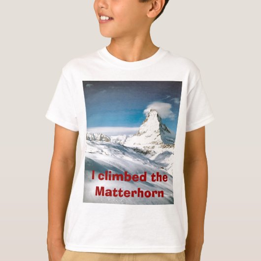 マッターホルンの上昇 Tシャツ (正面)