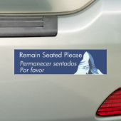 マッターホルンの安全熱弁 バンパーステッカー (車上)