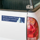 マッターホルンの安全熱弁 バンパーステッカー (トラック上)